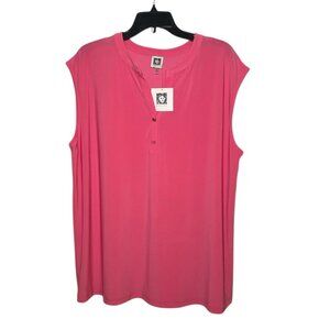 Anne Klein Pink Sleeveless Top sz 2X